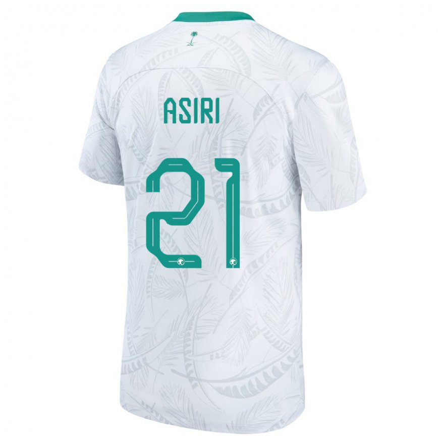 Niño Camiseta Arabia Saudita Haitham Asiri #21 Blanco 1ª Equipación 22-24 Argentina