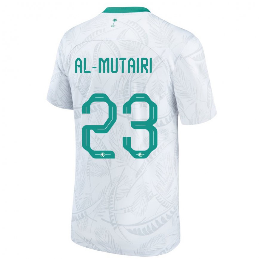 Niño Camiseta Arabia Saudita Turki Al Mutairi #23 Blanco 1ª Equipación 22-24 Argentina