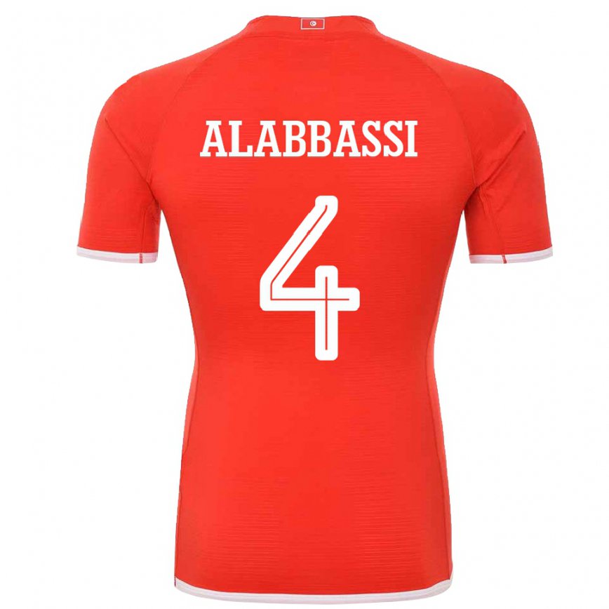 Niño Camiseta Túnez Chaima Alabbassi #4 Rojo 1ª Equipación 22-24 Argentina