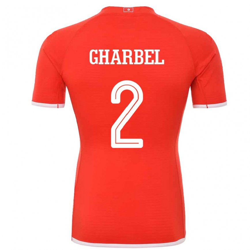 Niño Camiseta Túnez Mahmoud Gharbel #2 Rojo 1ª Equipación 22-24 Argentina