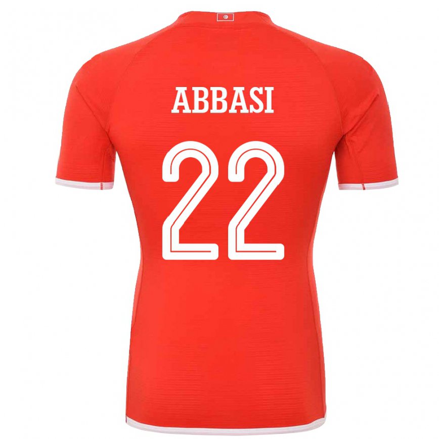 Niño Camiseta Túnez Bechir Abbasi #22 Rojo 1ª Equipación 22-24 Argentina