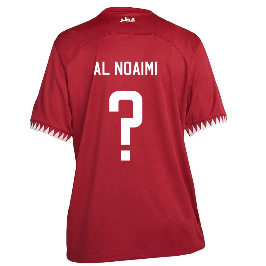 Niño Camiseta Catar Mohammad Al Noaimi #0 Granate 1ª Equipación 22-24 Argentina