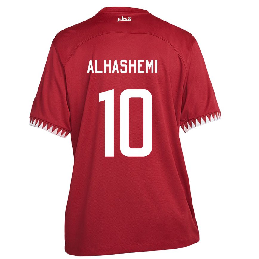 Niño Camiseta Catar Suaad Alhashemi #10 Granate 1ª Equipación 22-24 Argentina