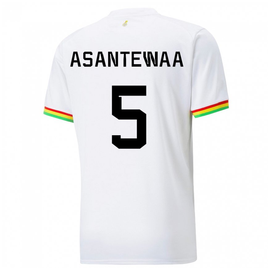 Niño Camiseta Ghana Grace Asantewaa #5 Blanco 1ª Equipación 22-24 Argentina