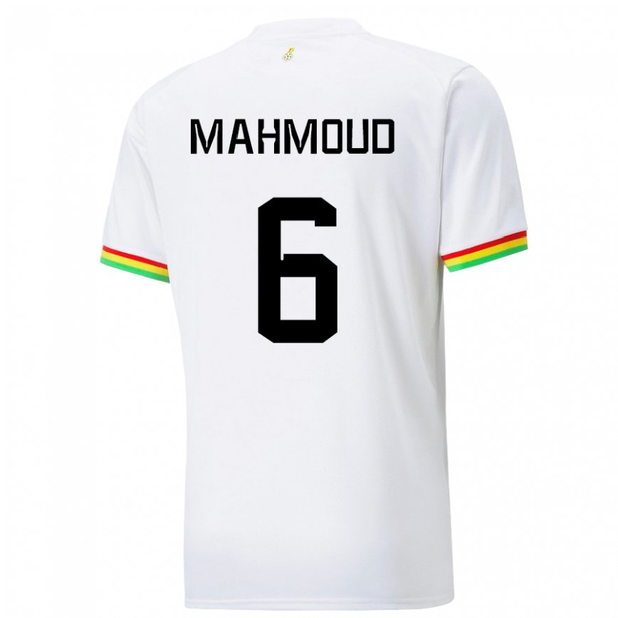 Niño Camiseta Ghana Mohaison Mahmoud #6 Blanco 1ª Equipación 22-24 Argentina