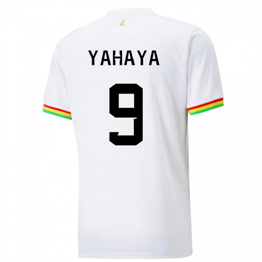 Niño Camiseta Ghana Mohammed Yahaya #9 Blanco 1ª Equipación 22-24 Argentina