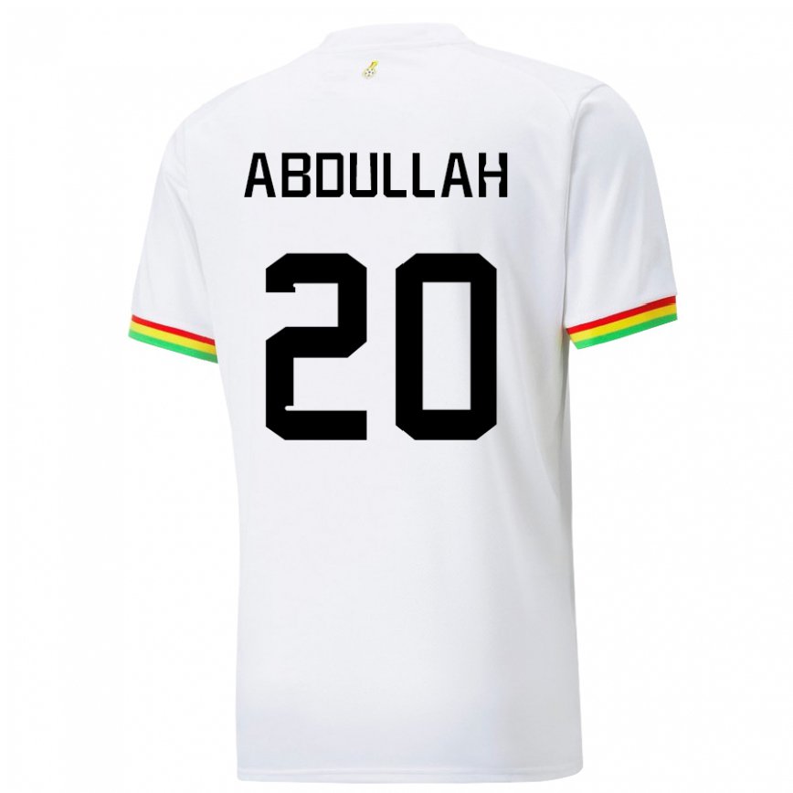 Niño Camiseta Ghana Razak Abdullah #20 Blanco 1ª Equipación 22-24 Argentina