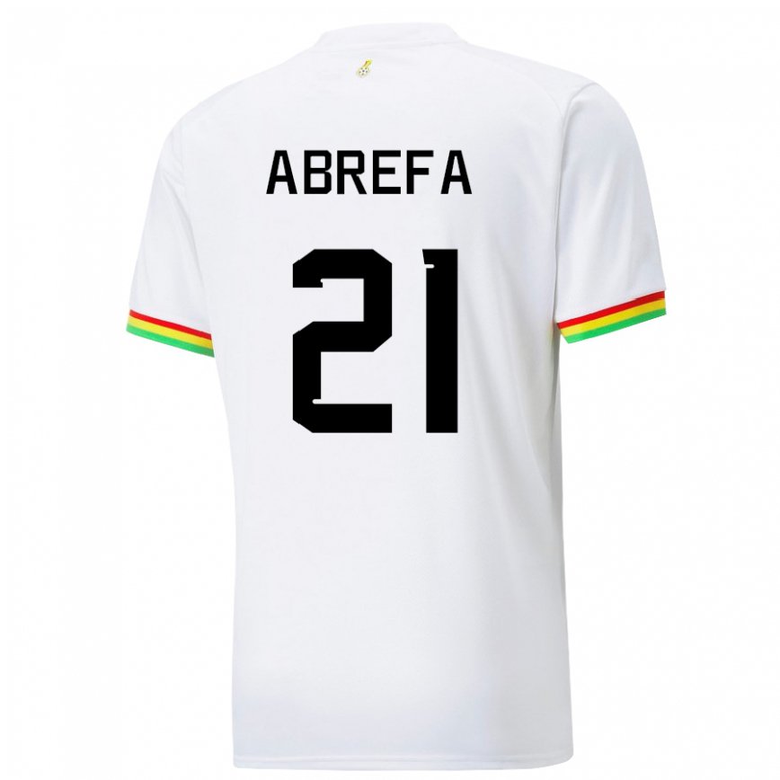 Niño Camiseta Ghana Kelvin Abrefa #21 Blanco 1ª Equipación 22-24 Argentina