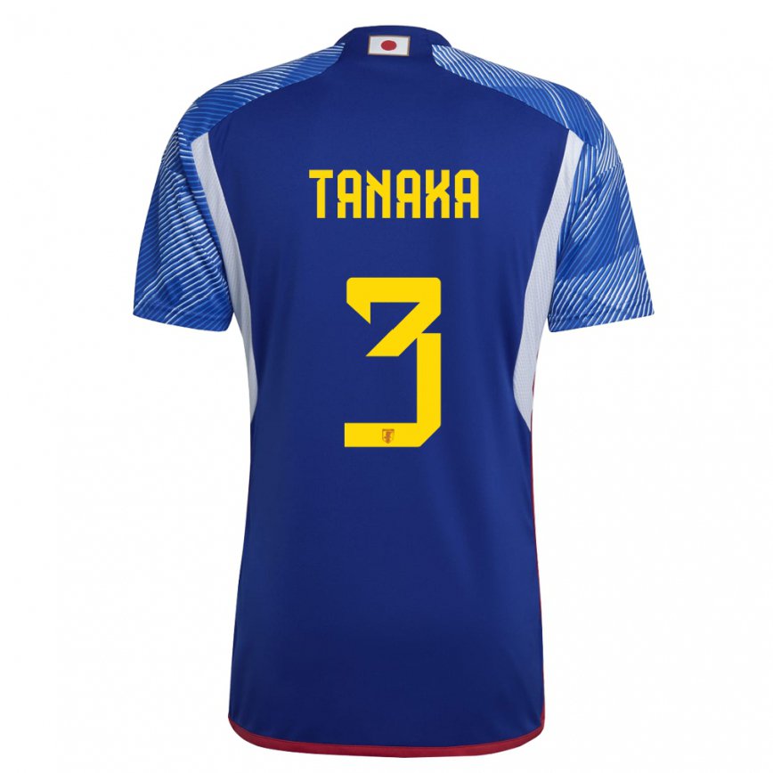 Niño Camiseta Japón Hayato Tanaka #3 Azul Real 1ª Equipación 22-24 Argentina