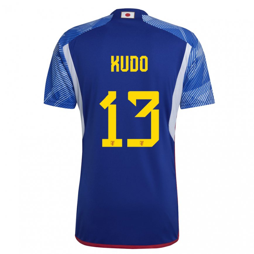 Niño Camiseta Japón Kota Kudo #13 Azul Real 1ª Equipación 22-24 Argentina