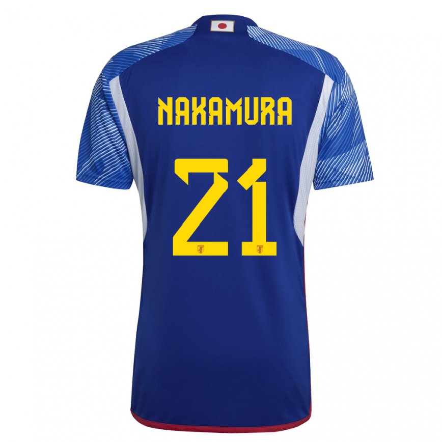 Niño Camiseta Japón Jiro Nakamura #21 Azul Real 1ª Equipación 22-24 Argentina