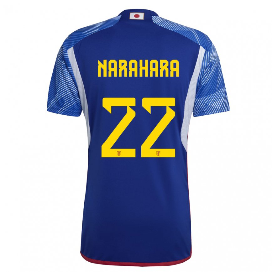 Niño Camiseta Japón Yoshiki Narahara #22 Azul Real 1ª Equipación 22-24 Argentina