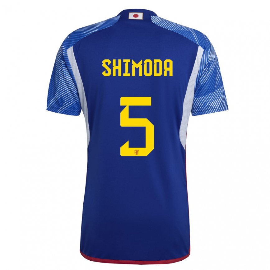 Niño Camiseta Japón Yoshihiro Shimoda #5 Azul Real 1ª Equipación 22-24 Argentina