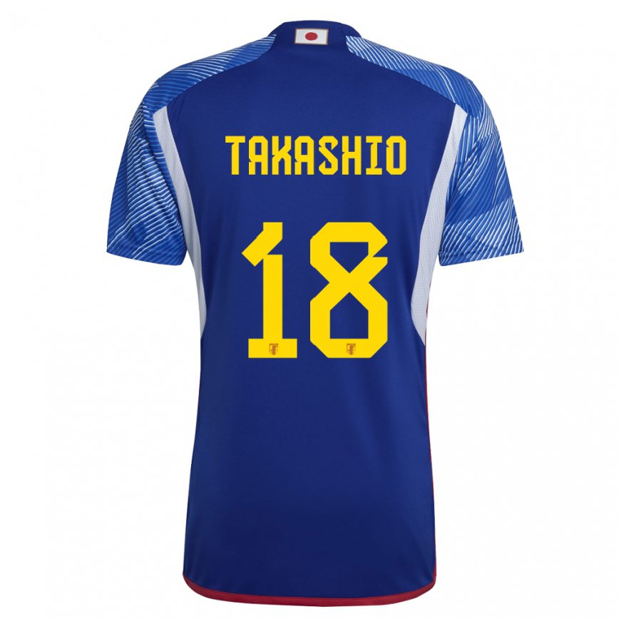 Niño Camiseta Japón Hayase Takashio #18 Azul Real 1ª Equipación 22-24 Argentina