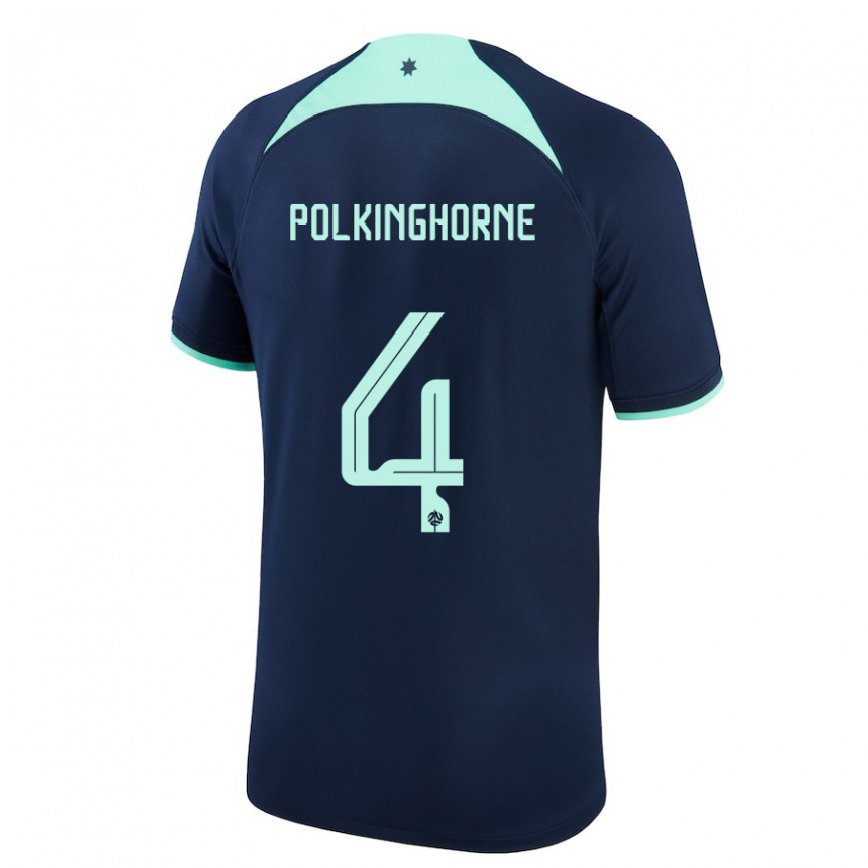 Niño Camiseta Australia Clare Polkinghorne #4 Azul Oscuro 2ª Equipación 22-24 Argentina