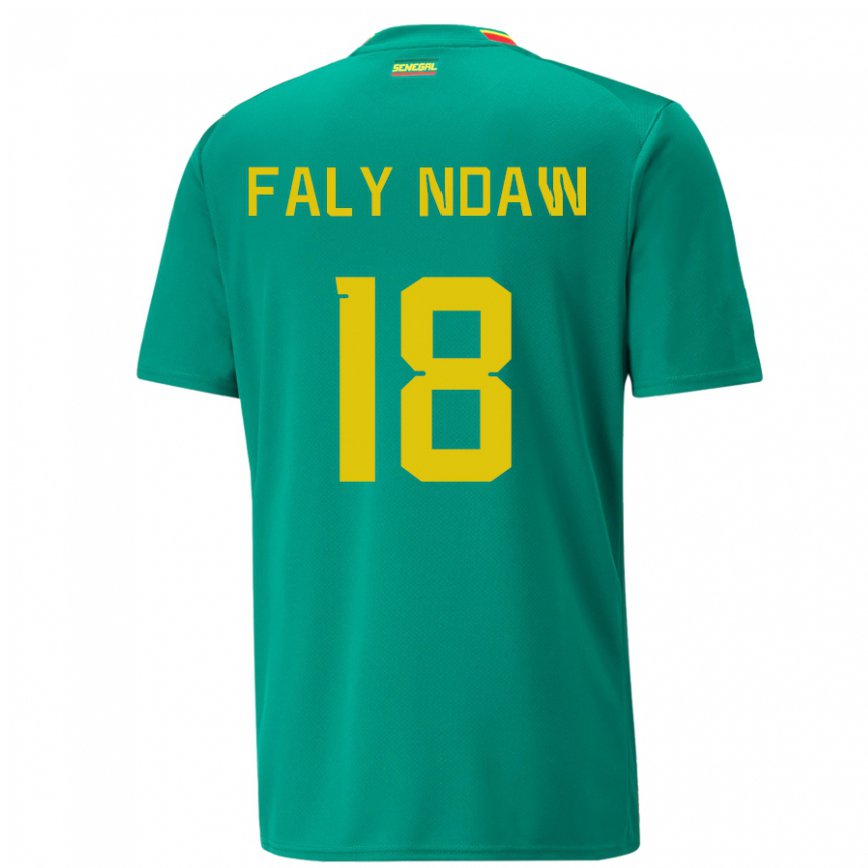 Niño Camiseta Senegal Faly Ndaw #18 Verde 2ª Equipación 22-24 Argentina