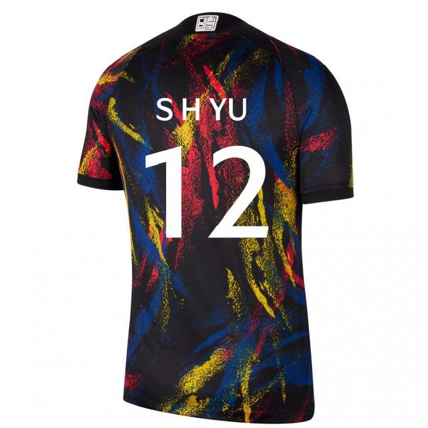 Niño Camiseta Corea Del Sur Yu Seung Hyun #12 Multicolor 2ª Equipación 22-24 Argentina