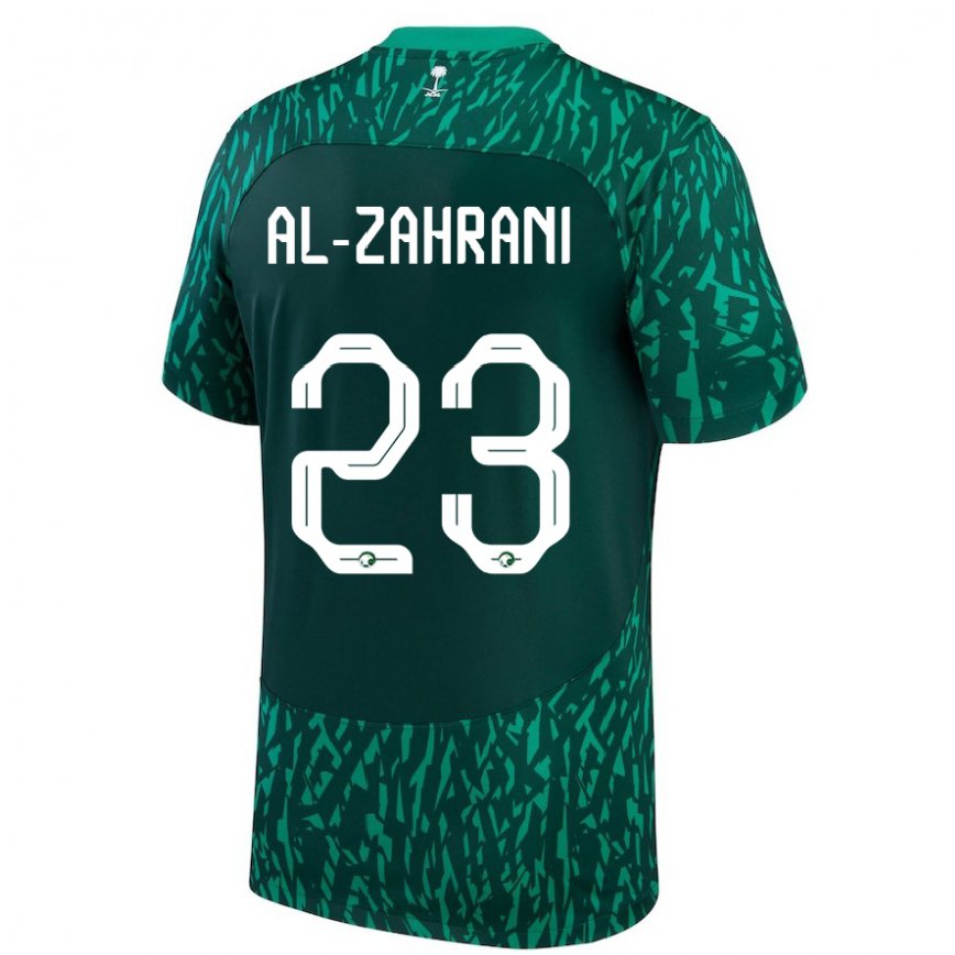 Niño Camiseta Arabia Saudita Tahani Al Zahrani #23 Verde Oscuro 2ª Equipación 22-24 Argentina