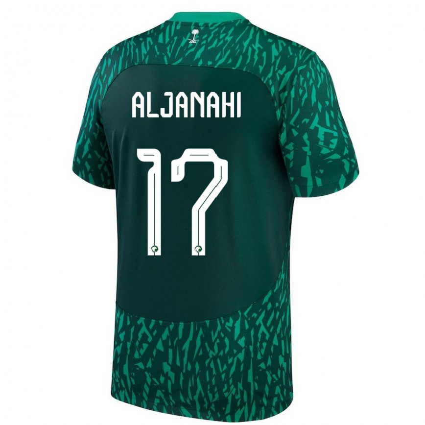 Niño Camiseta Arabia Saudita Nawaf Aljanahi #17 Verde Oscuro 2ª Equipación 22-24 Argentina