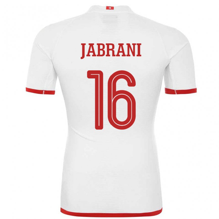 Niño Camiseta Túnez Soulaima Jabrani #16 Blanco 2ª Equipación 22-24 Argentina