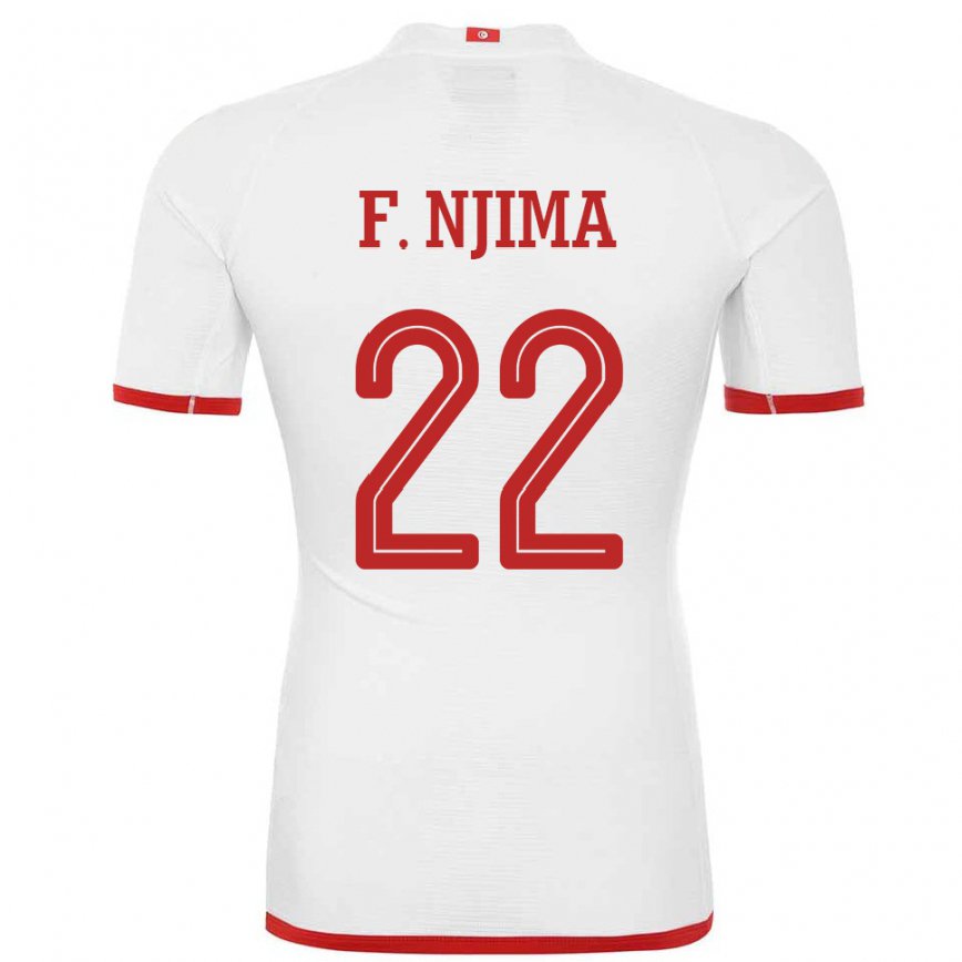 Niño Camiseta Túnez Firas Ben Njima #22 Blanco 2ª Equipación 22-24 Argentina