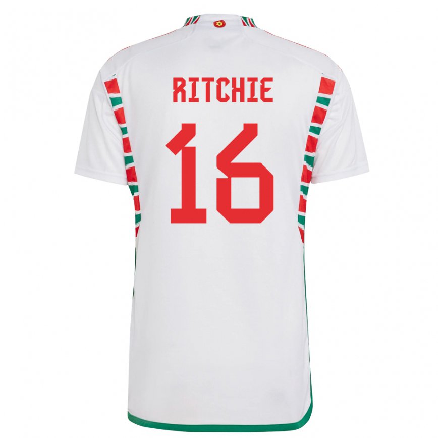 Niño Camiseta Gales Amelia Ritchie #16 Blanco 2ª Equipación 22-24 Argentina