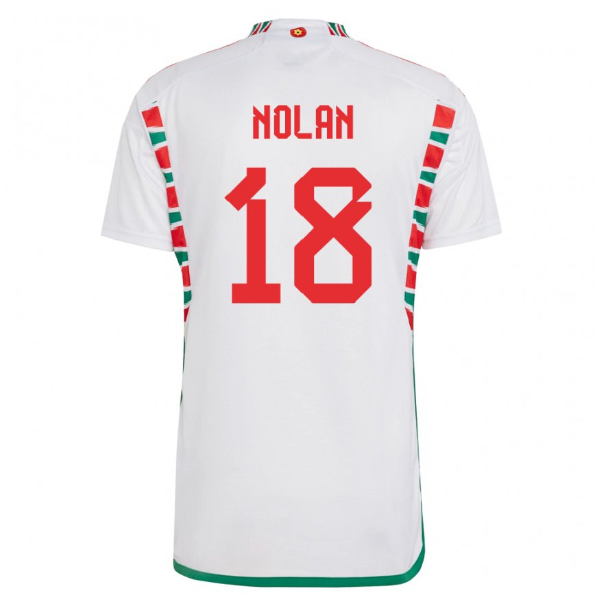 Niño Camiseta Gales Kylie Nolan #18 Blanco 2ª Equipación 22-24 Argentina