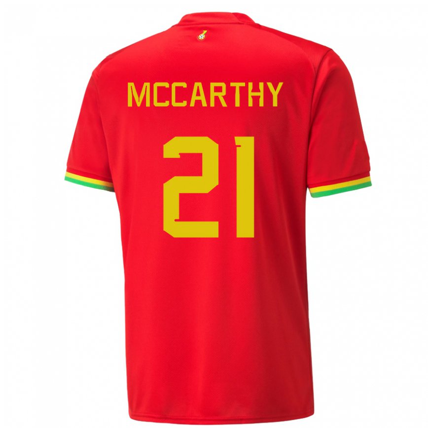 Niño Camiseta Ghana Kerrie Mccarthy #21 Rojo 2ª Equipación 22-24 Argentina