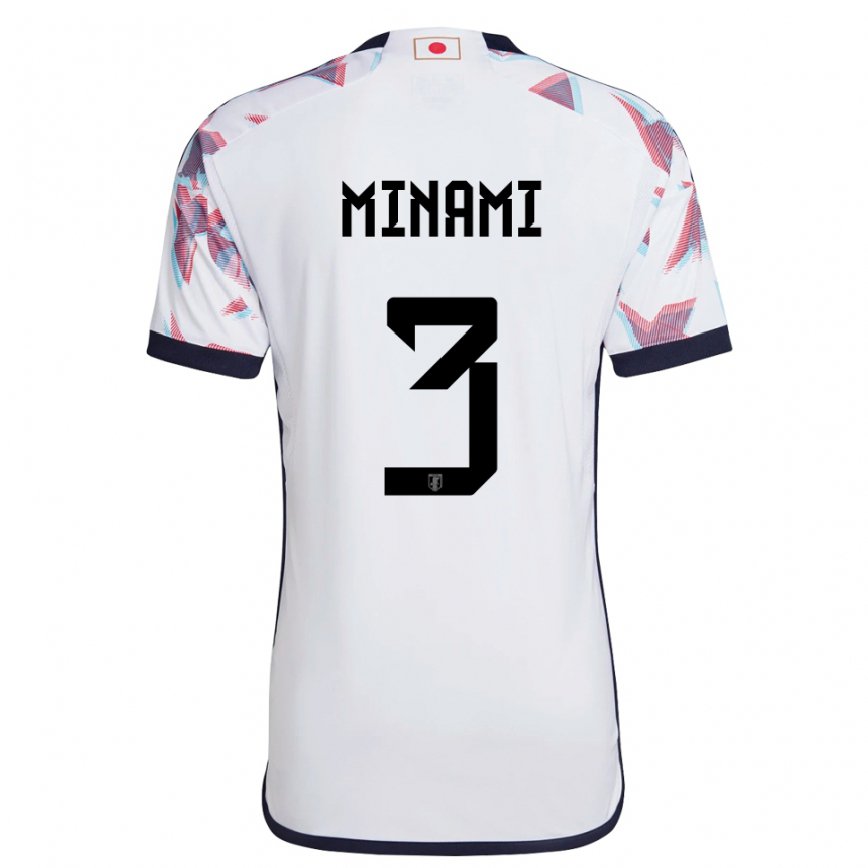 Niño Camiseta Japón Moeka Minami #3 Blanco 2ª Equipación 22-24 Argentina