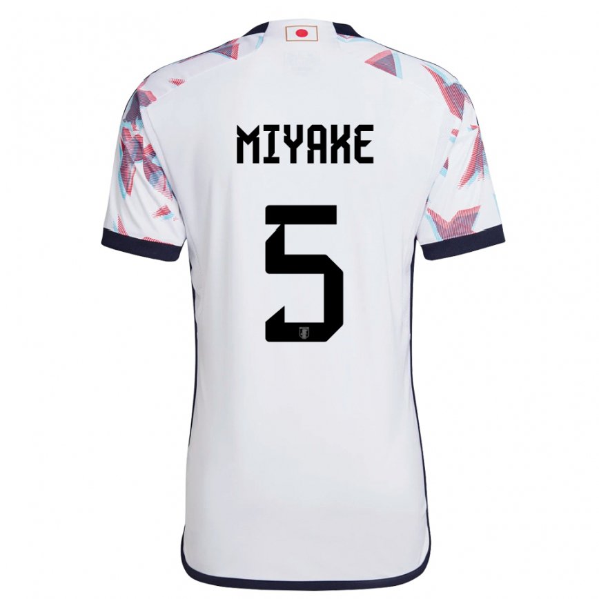 Niño Camiseta Japón Shiori Miyake #5 Blanco 2ª Equipación 22-24 Argentina