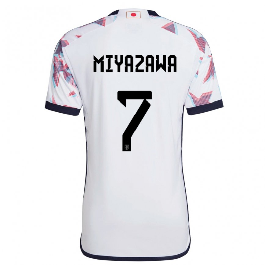 Niño Camiseta Japón Hinata Miyazawa #7 Blanco 2ª Equipación 22-24 Argentina