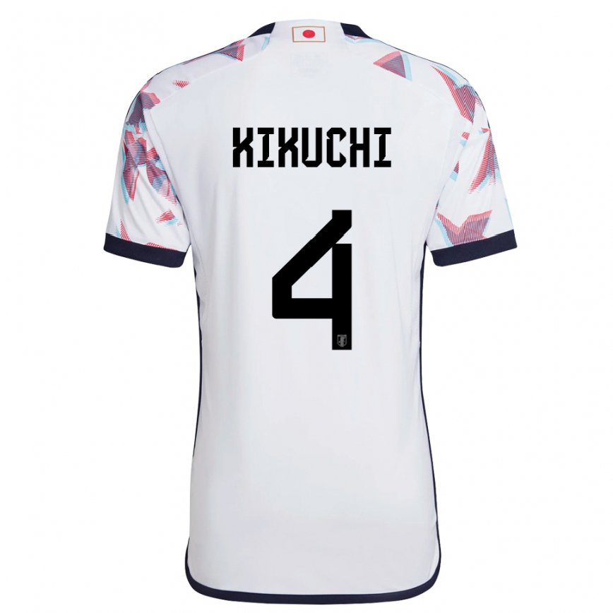 Niño Camiseta Japón Shuta Kikuchi #4 Blanco 2ª Equipación 22-24 Argentina