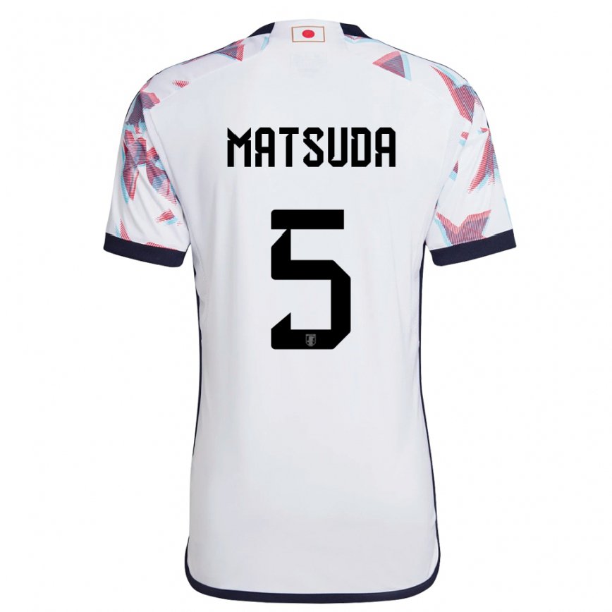 Niño Camiseta Japón Hayate Matsuda #5 Blanco 2ª Equipación 22-24 Argentina