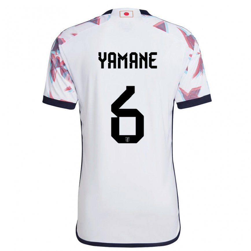 Niño Camiseta Japón Riku Yamane #6 Blanco 2ª Equipación 22-24 Argentina