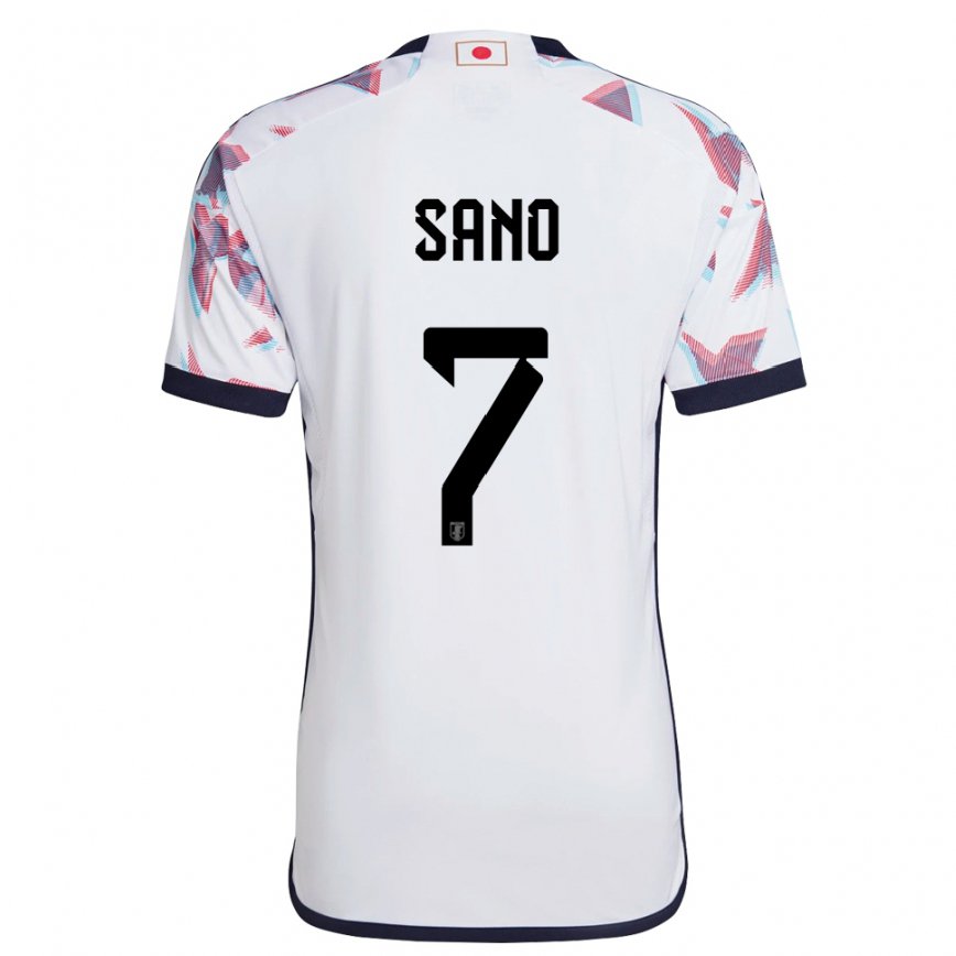 Niño Camiseta Japón Kodai Sano #7 Blanco 2ª Equipación 22-24 Argentina