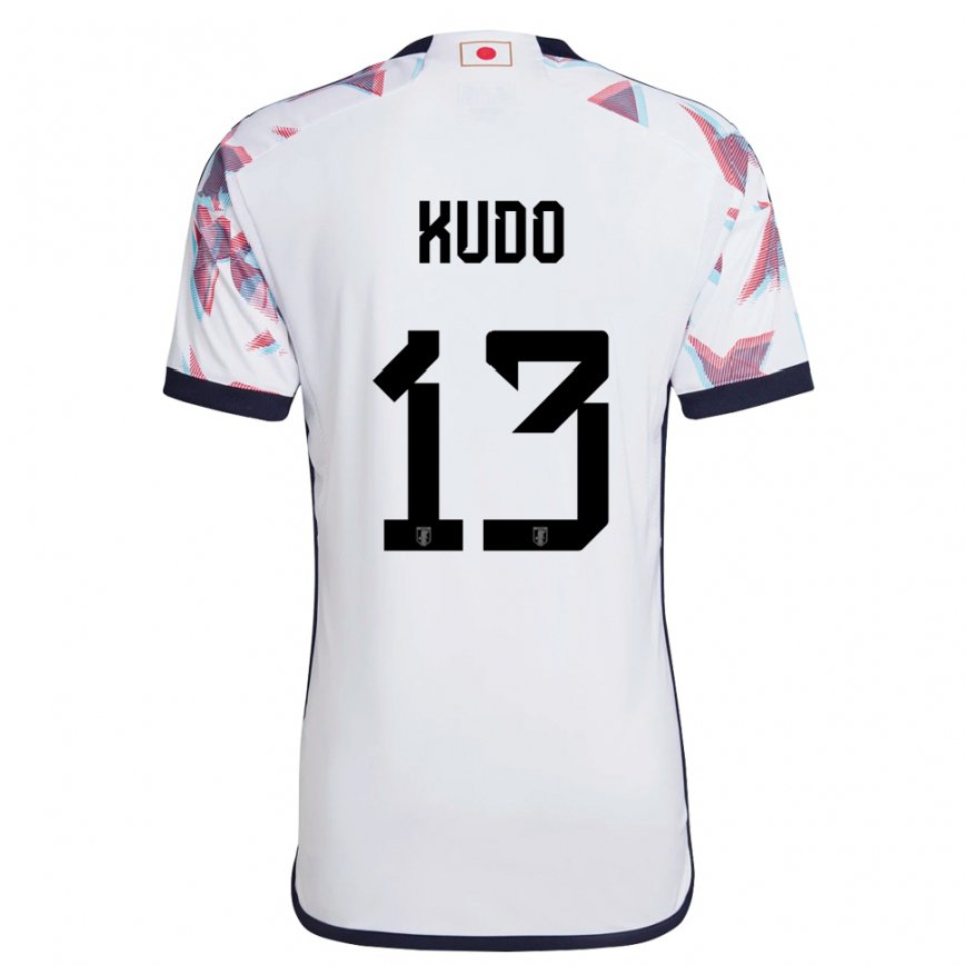 Niño Camiseta Japón Kota Kudo #13 Blanco 2ª Equipación 22-24 Argentina