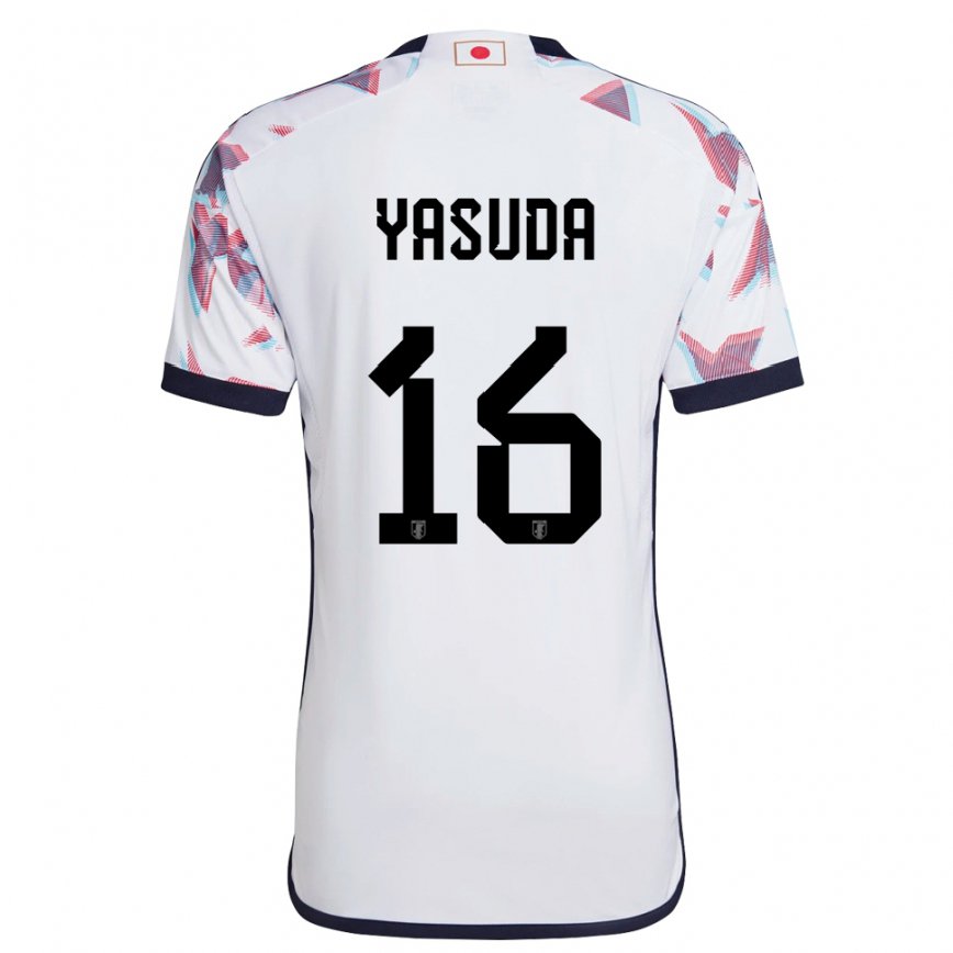 Niño Camiseta Japón Kenshin Yasuda #16 Blanco 2ª Equipación 22-24 Argentina