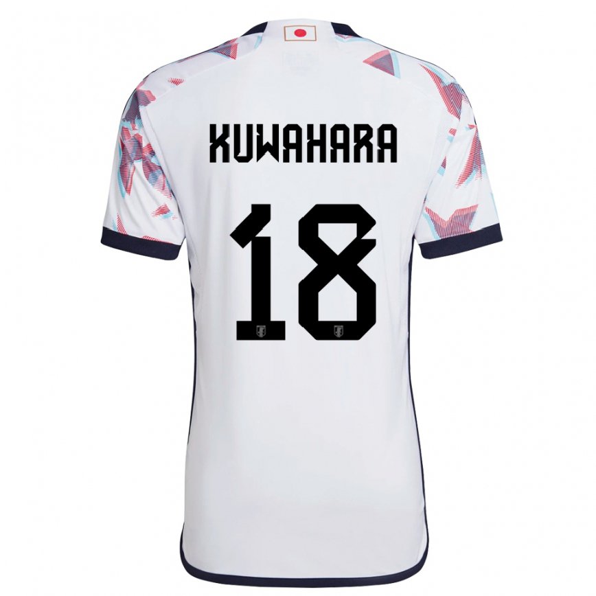 Niño Camiseta Japón Rikuto Kuwahara #18 Blanco 2ª Equipación 22-24 Argentina