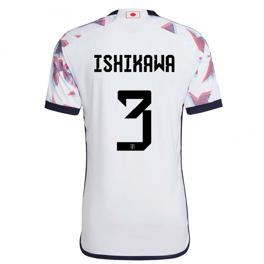 Niño Camiseta Japón Seita Ishikawa #3 Blanco 2ª Equipación 22-24 Argentina