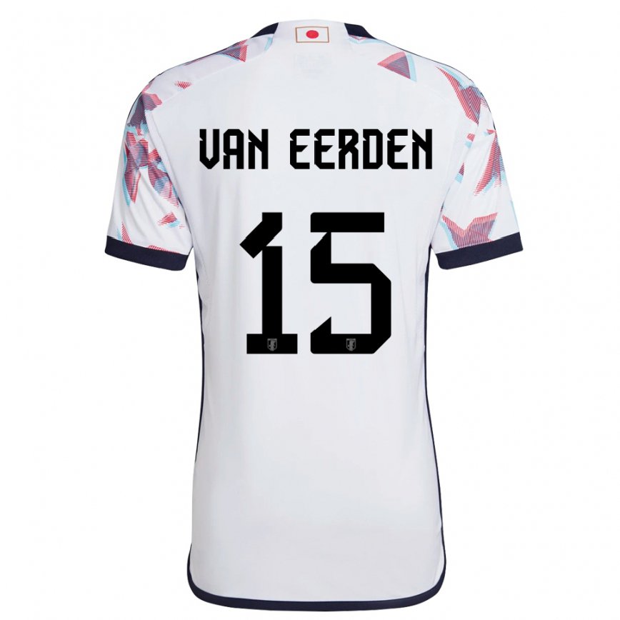 Niño Camiseta Japón Shawn Van Eerden #15 Blanco 2ª Equipación 22-24 Argentina