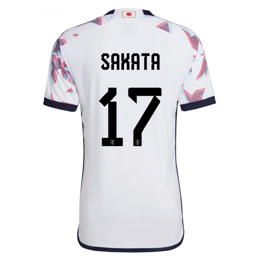 Niño Camiseta Japón Reiya Sakata #17 Blanco 2ª Equipación 22-24 Argentina