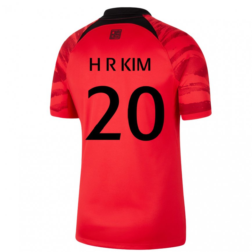 Hombre Camiseta Corea Del Sur Kim Hye Ri #20 Negro Rojo 1ª Equipación 22-24 Argentina