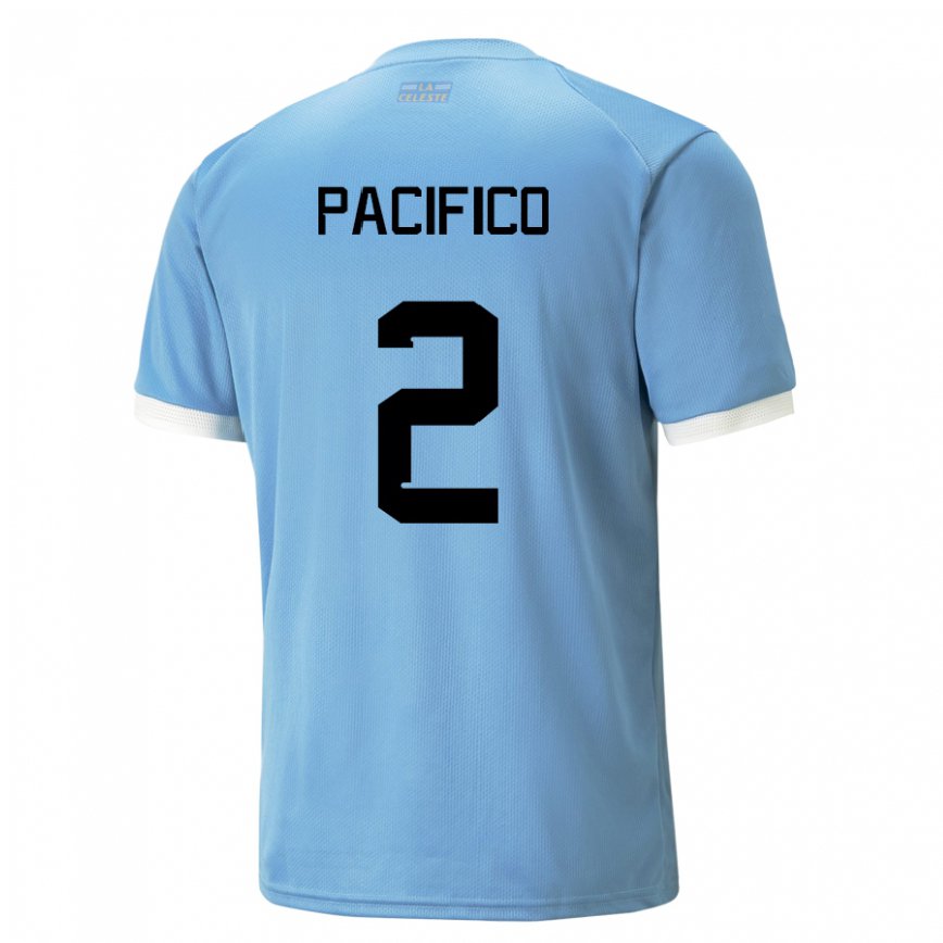 Hombre Camiseta Uruguay Patricio Pacifico #2 Azul 1ª Equipación 22-24 Argentina