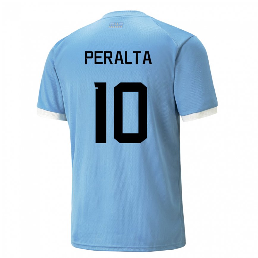 Hombre Camiseta Uruguay Mateo Peralta #10 Azul 1ª Equipación 22-24 Argentina