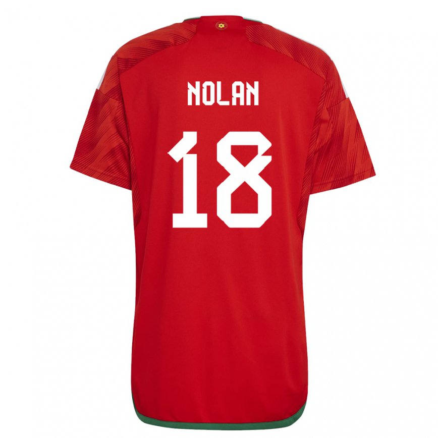 Hombre Camiseta Gales Kylie Nolan #18 Rojo 1ª Equipación 22-24 Argentina