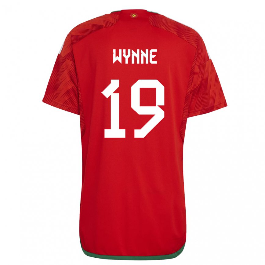 Hombre Camiseta Gales Megan Wynne #19 Rojo 1ª Equipación 22-24 Argentina