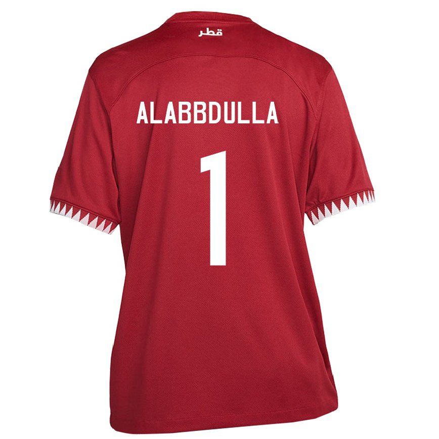 Hombre Camiseta Catar Latifa Alabbdulla #1 Granate 1ª Equipación 22-24 Argentina