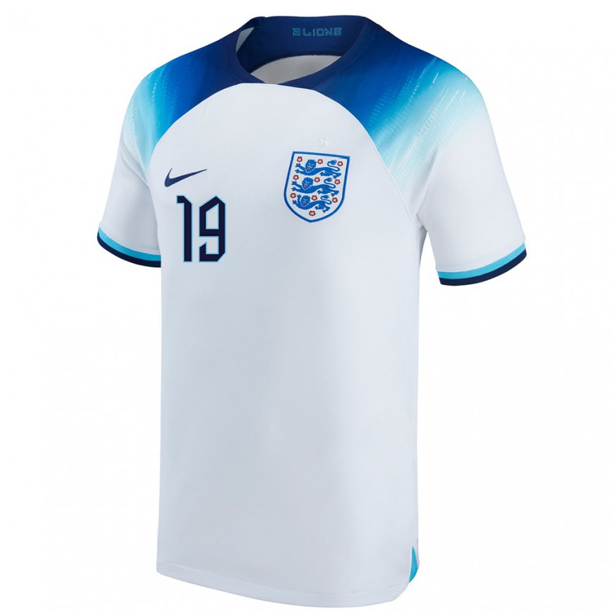 Servicio cómodo erupción Hombre Camiseta Inglaterra Harvey Elliott #19 Blanco Azul 1ª Equipación  22-24 Argentina