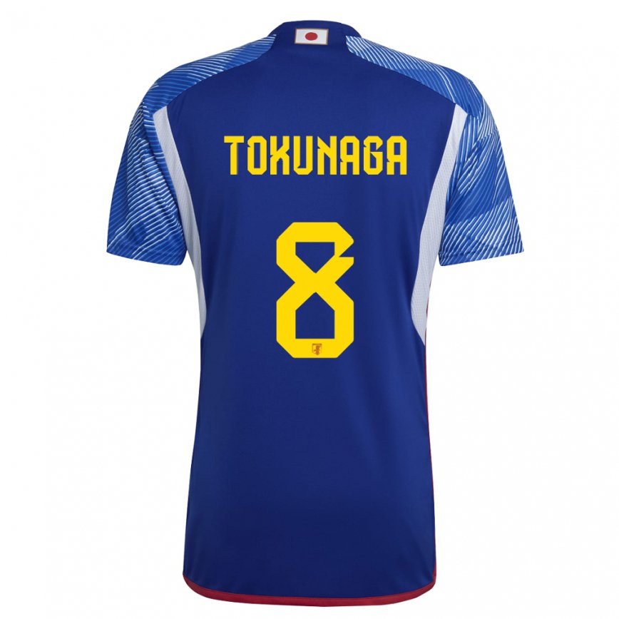 Hombre Camiseta Japón Ryo Tokunaga #8 Azul Real 1ª Equipación 22-24 Argentina