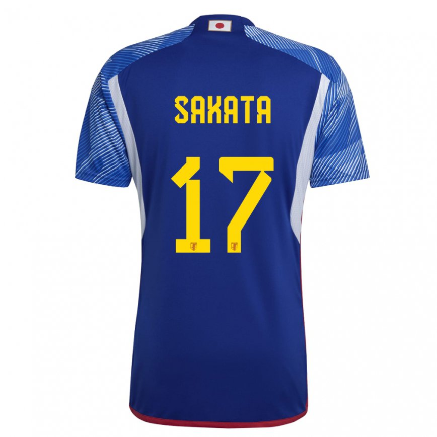 Hombre Camiseta Japón Reiya Sakata #17 Azul Real 1ª Equipación 22-24 Argentina